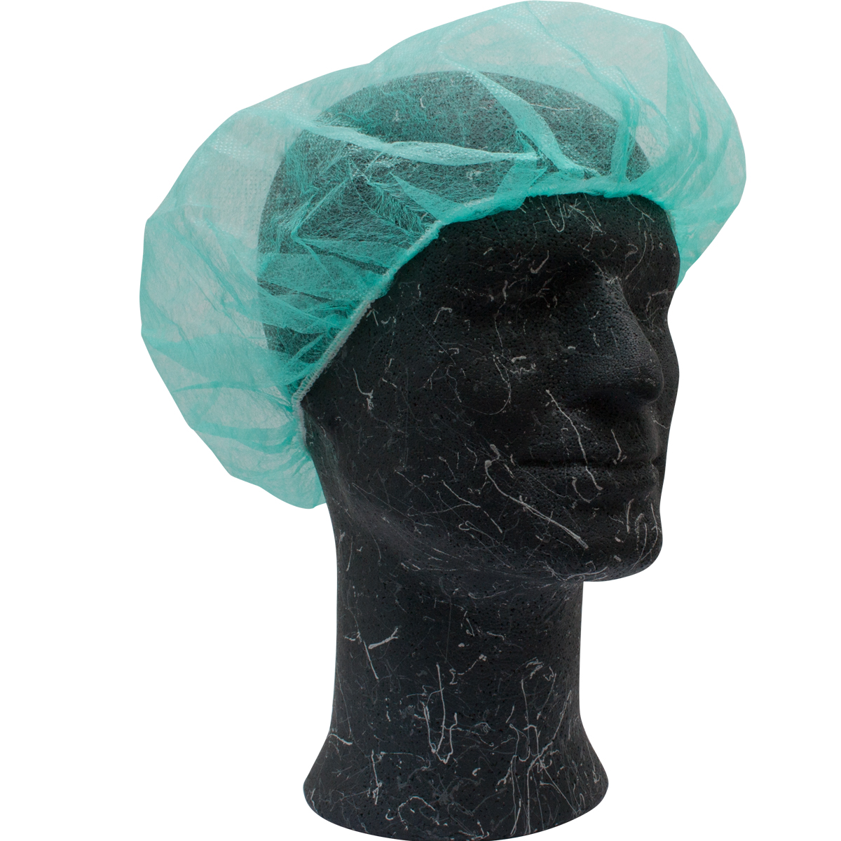 Vlieshaube, Barettform, PP, 53 cm, Polybeutel