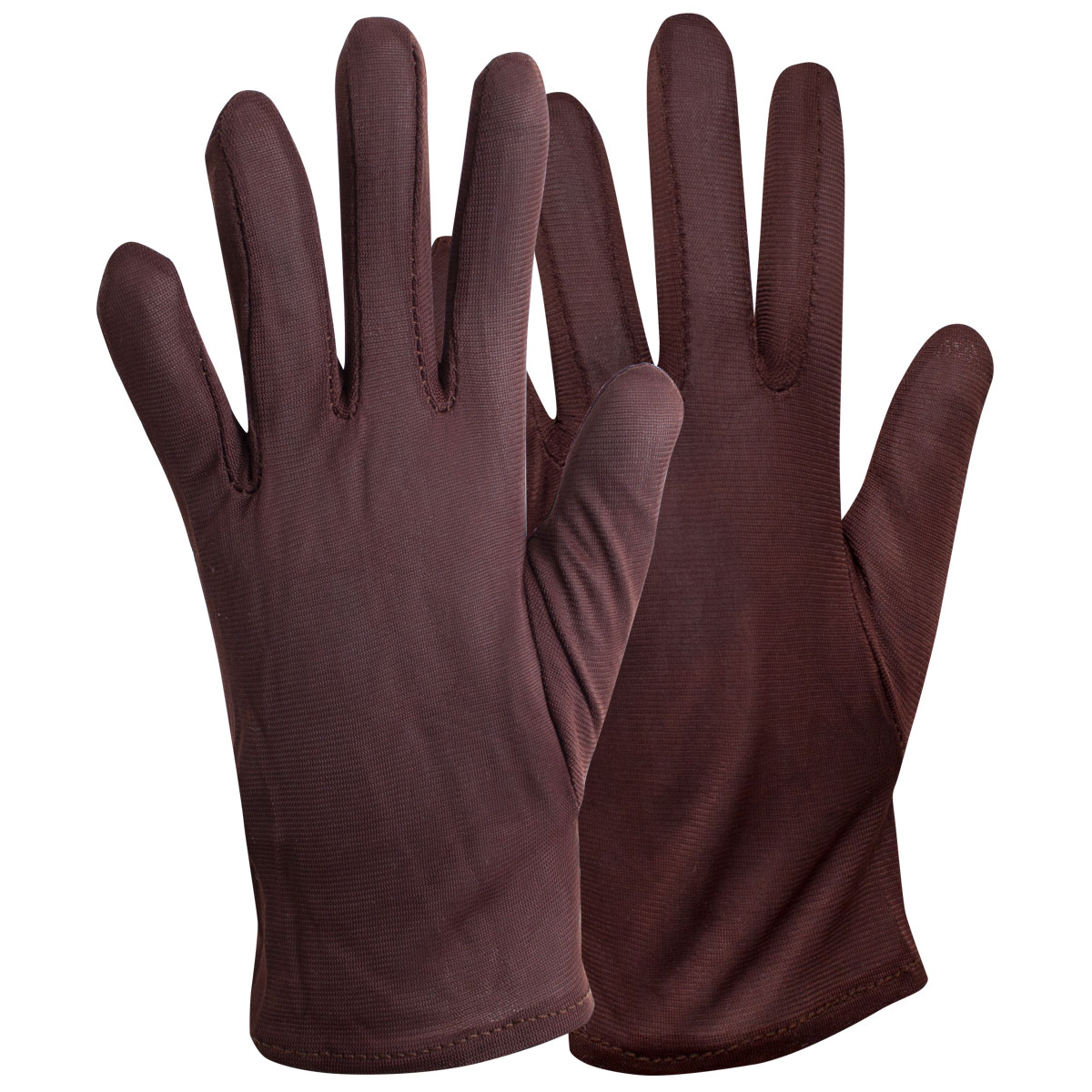 1N402 Perlon-Handschuh, braun