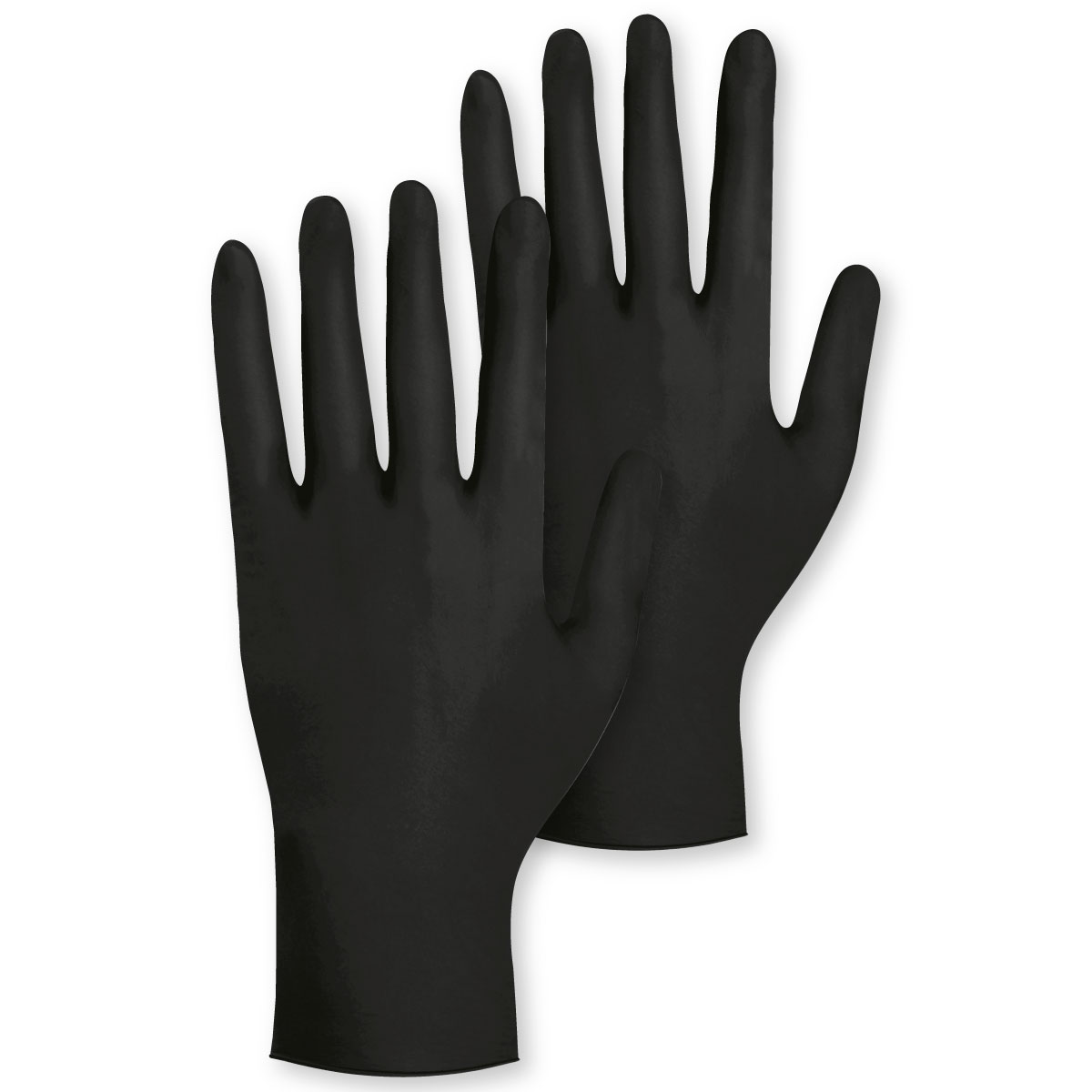 1E218 Meditrade® Gentle Skin® Black Latex-Einmalhandschuh, schwarz, puderfrei