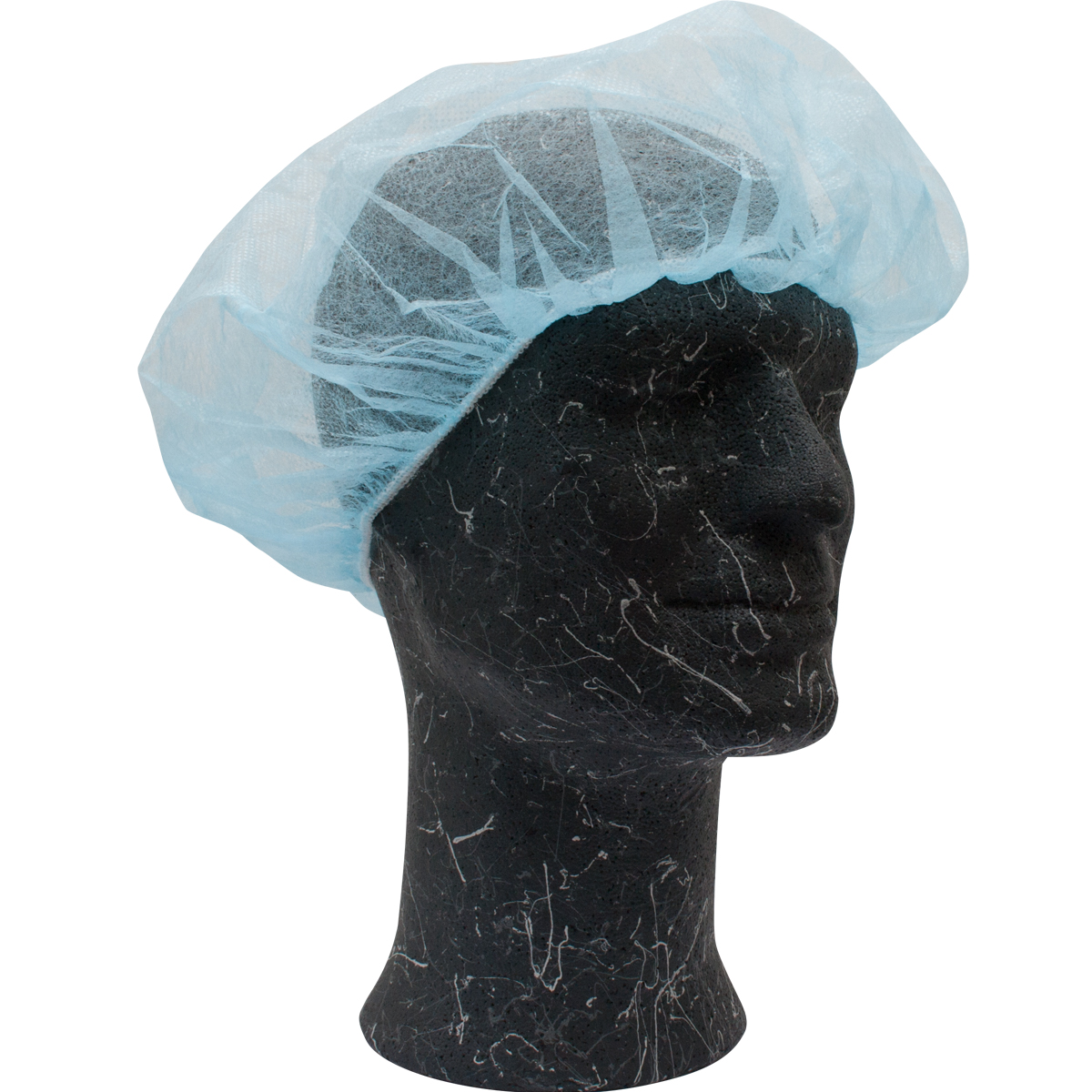Vlieshaube, Barettform, PP, 53 cm, Polybeutel
